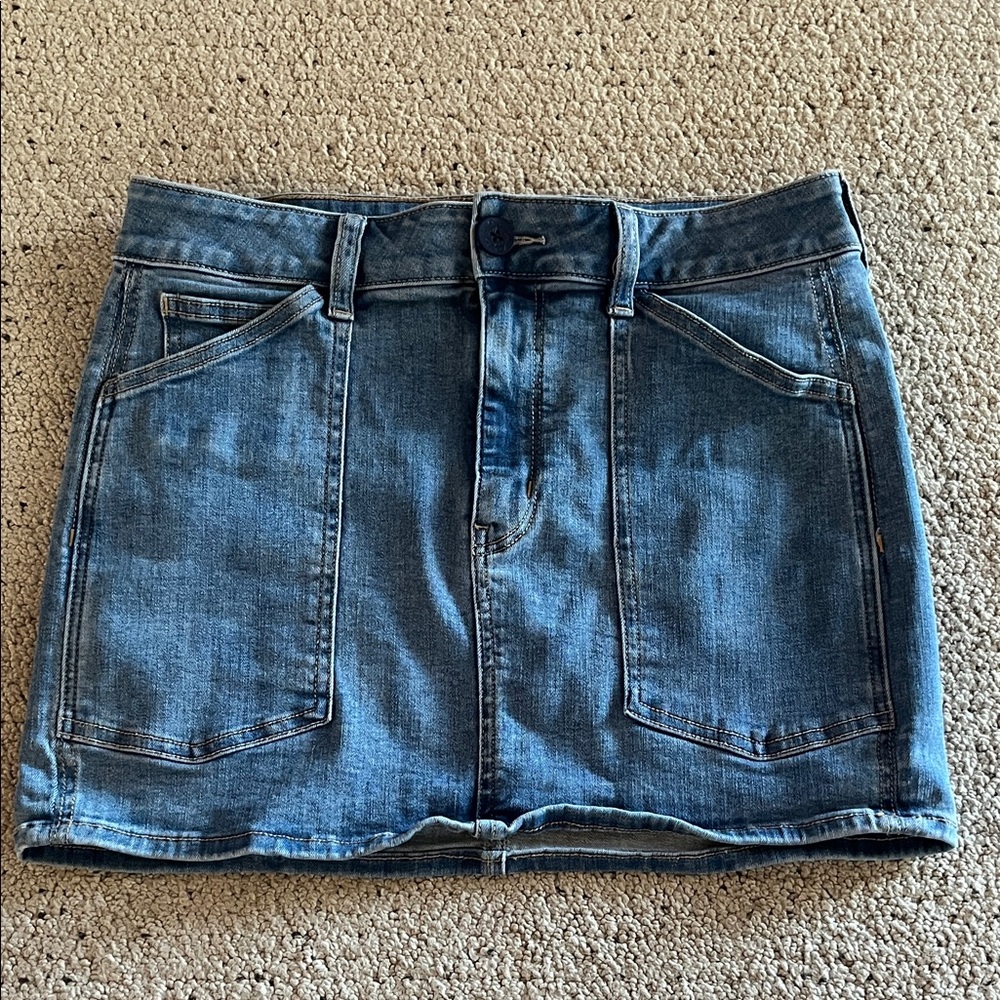 American Eagle Outfitters Blue Denim Mini Skirt